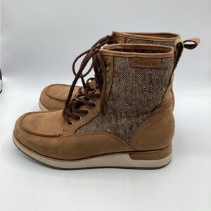 Merrell J17404 Roam Mid Tobacco Leather Lace Up Boots Size 7